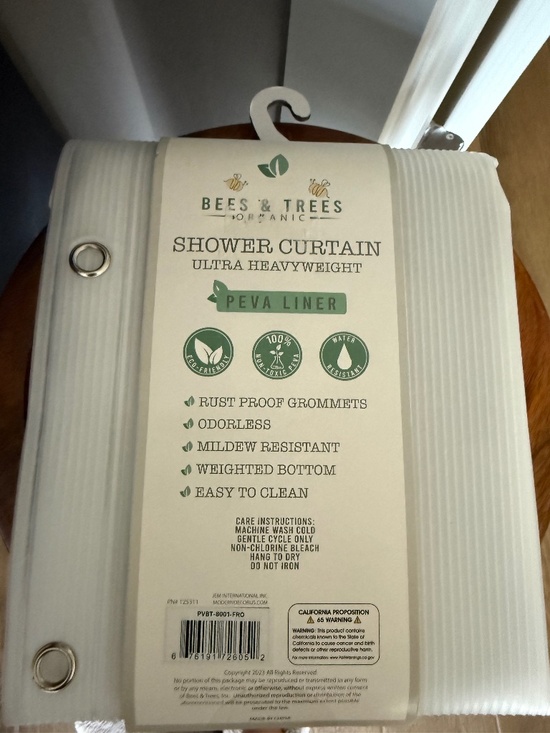 Peva Other - Bees & Trees Organic Ultra Heavyweight PEVA Shower Curtain Liner 70x72 NIP